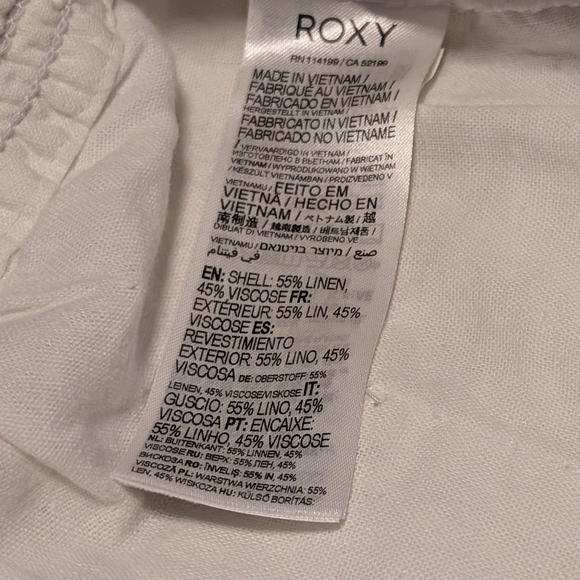 Roxy White Drawstring Pants - Picture 5 of 5